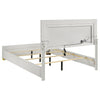 Dex Platform Queen Bed Panel LED Headboard White Wood Melamine Finish By Casagear Home BM315293