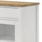 Hoa 59 Inch Dining Sideboard Console Cabinet 2 Doors White Brown Wood By Casagear Home BM315308