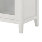 Hoa 59 Inch Dining Sideboard Console Cabinet 2 Doors White Brown Wood By Casagear Home BM315308