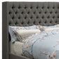 Diya King Size Platform Bed Button Tufted Upholstery Nailhead Trim Gray By Casagear Home BM315335