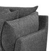 Ash 115 Inch Plush 3 Piece Sofa with Cushions Modular Chairs Gray Black By Casagear Home BM315351