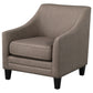 Iam 29 Inch Accent Club Chair Sloped Arms Padded Camel Brown Upholstery By Casagear Home BM315358