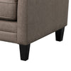 Iam 29 Inch Accent Club Chair Sloped Arms Padded Camel Brown Upholstery By Casagear Home BM315358