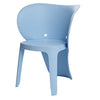 Fyna 16 Inch Kids Chair with Curved Back Elephant Trunk Design Blue By Casagear Home BM315361