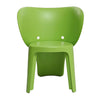 Fyna 16 Inch Kids Chair with Curved Back Elephant Trunk Design Green By Casagear Home BM315362