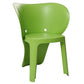 Fyna 16 Inch Kids Chair with Curved Back Elephant Trunk Design Green By Casagear Home BM315362