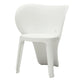 Fyna 16 Inch Kids Chair with Curved Back Elephant Trunk Design White By Casagear Home BM315364