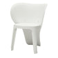 Fyna 16 Inch Kids Chair with Curved Back Elephant Trunk Design White By Casagear Home BM315364