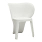 Fyna 16 Inch Kids Chair with Curved Back, Elephant Trunk Design, White By Casagear Home