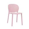 Gyna 14 Inch Kids Side Chair, Round Dotted Backrest, Armless, Pink By Casagear Home