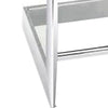 Gei 26 Inch Counter Height Chair Cantilever Blue Velvet Chrome Metal By Casagear Home BM315384