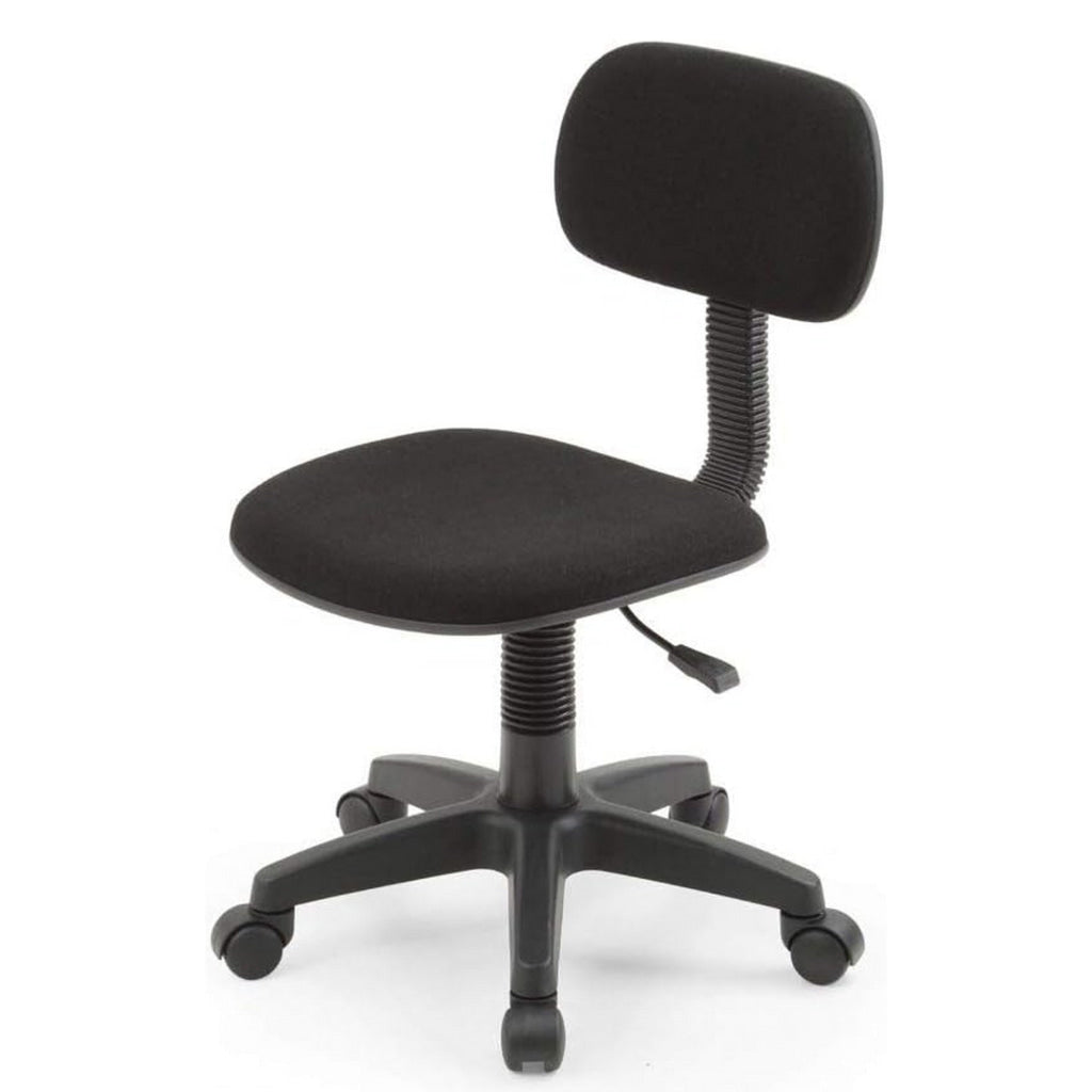 Gyna 20 Inch Swivel Office Computer Chair Ergonomic Armless Black By Casagear Home BM315437