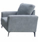 Jake 3 Piece Sofa Loveseat and Chair Living Room Set Gray Chenille By Casagear Home BM315475