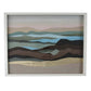 28 x 28 Framed Wall Art Painting Abstract Dune Waves Primary Multicolors By Casagear Home BM315585