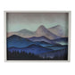 28 x 28 Framed Wall Art Painting Mountains Natural Fiber Multicolor By Casagear Home BM315586