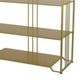 71 Inch Modern Plant Stand Storage Rack 5 Open Shelves Gold Metal Frame By Casagear Home BM315614