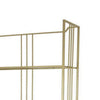 71 Inch Modern Plant Stand Storage Rack 5 Open Shelves Gold Metal Frame By Casagear Home BM315614