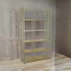 71 Inch Modern Plant Stand Storage Rack 5 Open Shelves Gold Metal Frame By Casagear Home BM315614