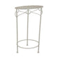 Kyi Nesting Plant Stand Set of 3 Round Angled Cutout Display Ivory Metal By Casagear Home BM315622