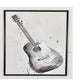 30 x 40 Framed Wall Art Painting Set of 2 Guitar and Piano Black White By Casagear Home BM315650