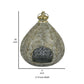 18 Inch Decorative Lantern Embossed Design Tear Drop Shape Gold Metal By Casagear Home BM315654