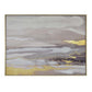 59 x 59 Framed Canvas Oil Painting Abstract Natural Fiber Gray Gold Blue By Casagear Home BM315666