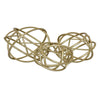 Modern Tabletop Decor Orb Set of 3 Accent Piece Accessories Gold Metal By Casagear Home BM315702