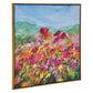 37 x 37 Handcrafted Wall Art Poppies Hillside on Framed Canvas Gold Red By Casagear Home BM315750