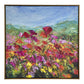 37 x 37 Handcrafted Wall Art Poppies Hillside on Framed Canvas Gold Red By Casagear Home BM315750