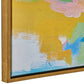 31 x 41 Handcrafted Wall Art Joyful Abstract Giclee Gold Frame Multicolor By Casagear Home BM315753