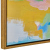 31 x 41 Handcrafted Wall Art Joyful Abstract Giclee Gold Frame Multicolor By Casagear Home BM315753