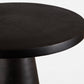 20 Inch Round Accent Table Tapered Round Pedestal Dark Bronze Aluminum By Casagear Home BM315757