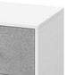 Jem 22 Inch Nightstand with 2 Removable Fabric Front Drawers White Steel By Casagear Home BM315789