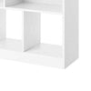 39 Inch Modern Bookcase with 8 Open Shelves for Cube Storage White Wood By Casagear Home BM315829