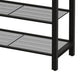 39 Inch Modern Shoe Rack Stand 5 Tier Open Style Shelves Black Metal By Casagear Home BM315834