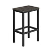 Sumi 26 Inch Counter Height Stool Set of 2 Black Square Seat Black Iron By Casagear Home BM315839