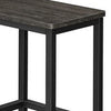 Sumi 26 Inch Counter Height Stool Set of 2 Black Square Seat Black Iron By Casagear Home BM315839