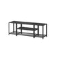 Sen 59 Inch TV Media Entertainment Console Open Center Shelf Black Wood By Casagear Home BM315846