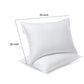 Alice 20 x 28 Queen Size 2 Pillows Gel Infused Cooling Down Alternative By Casagear Home BM315878