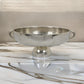 16 Inch Tabletop Decorative Bowl with a Pedestal Footed Base, Silver By Casagear Home