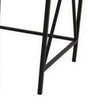 Hyan Modern Plant Stand Side Table Set of 3 Crossed Black Metal Frame By Casagear Home BM315900