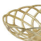 Lyna 18 Inch Modern Decorative Metal Basket Set of 3 Gold Color By Casagear Home BM315909