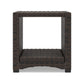 Zivi 23 Inch Outdoor Side End Table Resin Wicker 1 Bottom Shelf Brown By Casagear Home BM315958