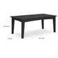 Fini 44 Inch Outdoor Coffee Table Slatted Top Modern Style Black Finish By Casagear Home BM315961