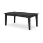 Fini 44 Inch Outdoor Coffee Table Slatted Top Modern Style Black Finish By Casagear Home BM315961