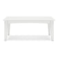 Fini 44 Inch Outdoor Coffee Table Slatted Top Modern Style White Finish By Casagear Home BM315962