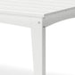 Fini 44 Inch Outdoor Coffee Table, Slatted Top, Modern Style, White Finish By Casagear Home