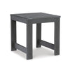 Wigo 22 Inch Outdoor Side End Table Slatted Top Modern Charcoal Gray By Casagear Home BM315967