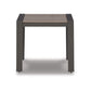 Neil 24 Inch Outdoor Side End Table Slatted Top Modern Gray Brown By Casagear Home BM315969