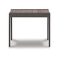 Neil 24 Inch Outdoor Side End Table Slatted Top Modern Gray Brown By Casagear Home BM315969